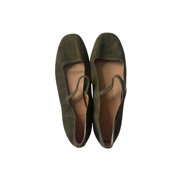 Madewell Olive Green Suede Flats - Picture 6 of 8